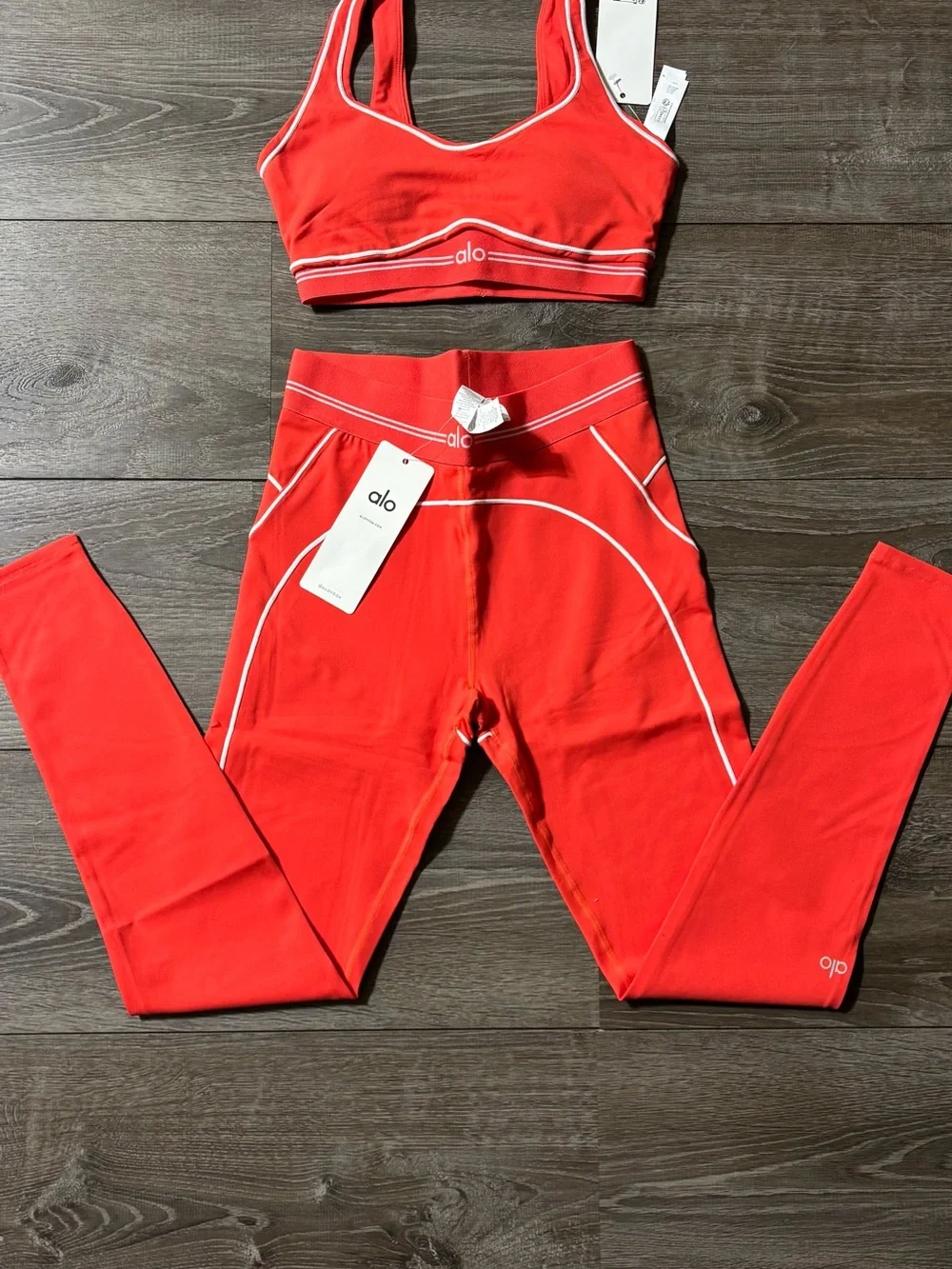 ALO Yoga Red Workout Set